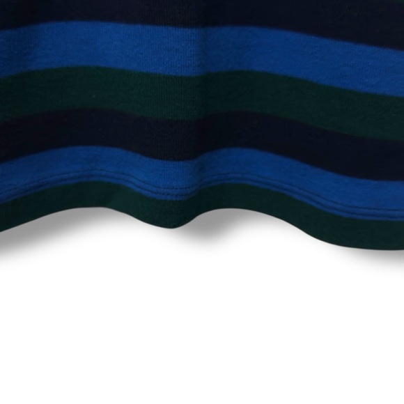 J.Crew | NWOT Navy Green Perfect Fit Long Sleeve Striped Long Sleeves (Sz S) - Picture 6 of 13